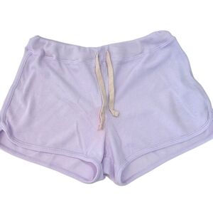 Sundry Anthropologie Shorts Athletic Waffle Knit Lounge Purple Size 2 New